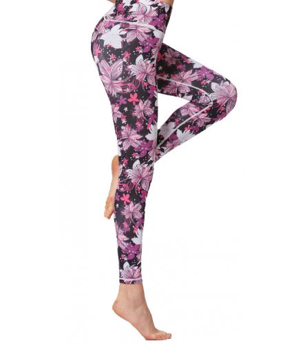 SA161 - Floral Yoga Pants